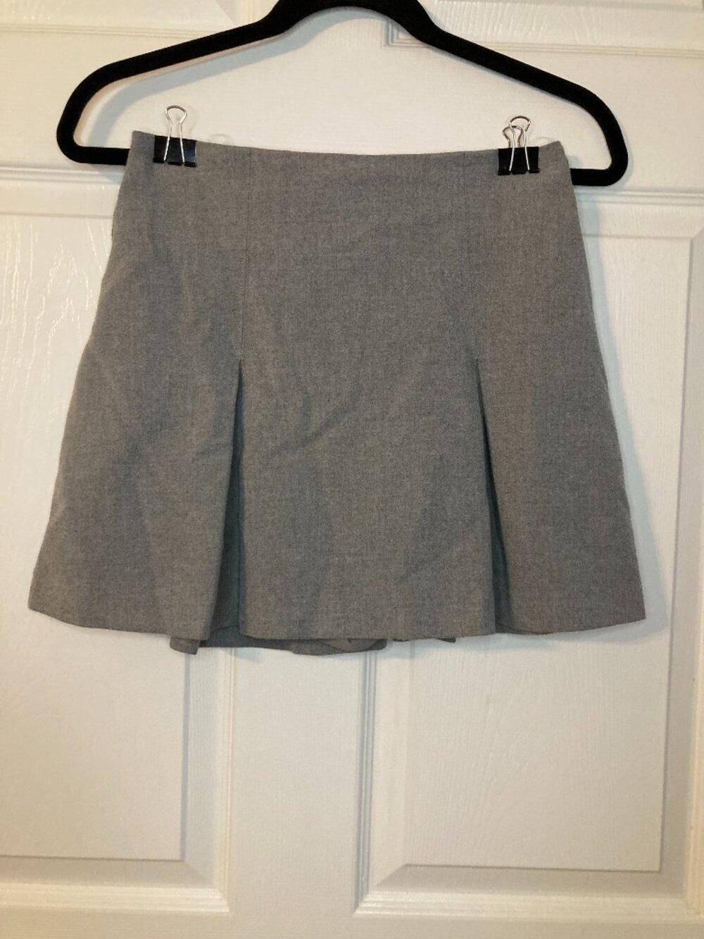 Abercrombie & Fitch Women's Gray High Rise Pleated Mini Skort - Size S